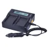 Snabb LCD dual li-Ion batteriladdare för Topcon BT 65Q BT65Q GTS 900 & GPT 9000