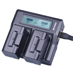 Batería / cargadorCargador de batería HD LCD dual li-Ion para Topcon BT 65Q BT65Q GTS 900  GPT 9000