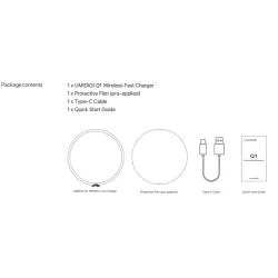 Samsung Galaxy S9 S8 S7 iPhone 8 / X / 8 Plus UMIDIGI Q1 Caricabatterie veloce wireless 15W