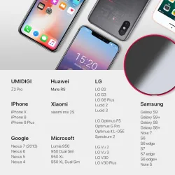 Samsung Galaxy S9 S8 S7 iPhone 8 / X / 8 Plus UMIDIGI Q1 Carregador rápido sem fio 15W