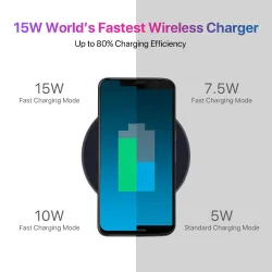 Samsung Galaxy S9 S8 S7 iPhone 8 / X / 8 Plus UMIDIGI Q1 15W nopea lataus