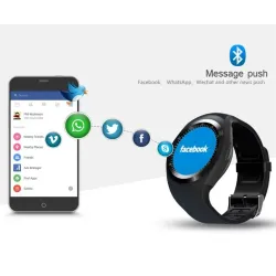 Bluetooth Y1 smart klocka med telefon Android kompatibel