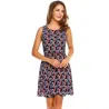 Robe courte imprimée florale