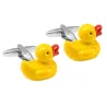 Yellow duck cufflinks