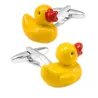 Gelbe Enten Manschettenknöpfe