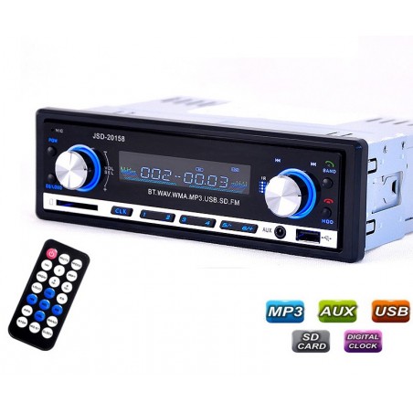 Bluetooth bilradio - stereolyd - MP3-afspiller - USB - 4 * 60W