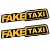 Fake Taxi - autocollant réfléchissant - décal 2 pièces