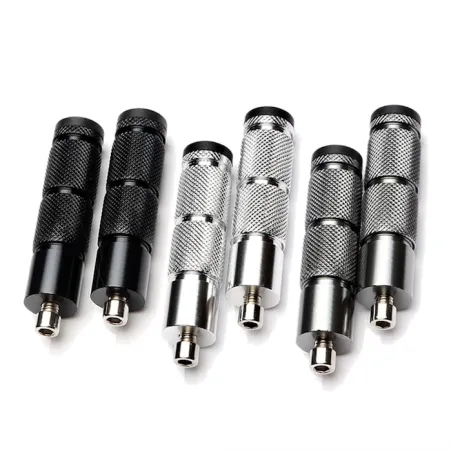 Universal Motorrad Aluminium Fußstützen 2 Stück