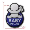 Baby In CAR -heijastava 3D-auto tarra vedenpitävä