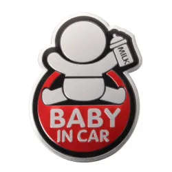 BABY IN CAR réflective auto sticker 3D étanche
