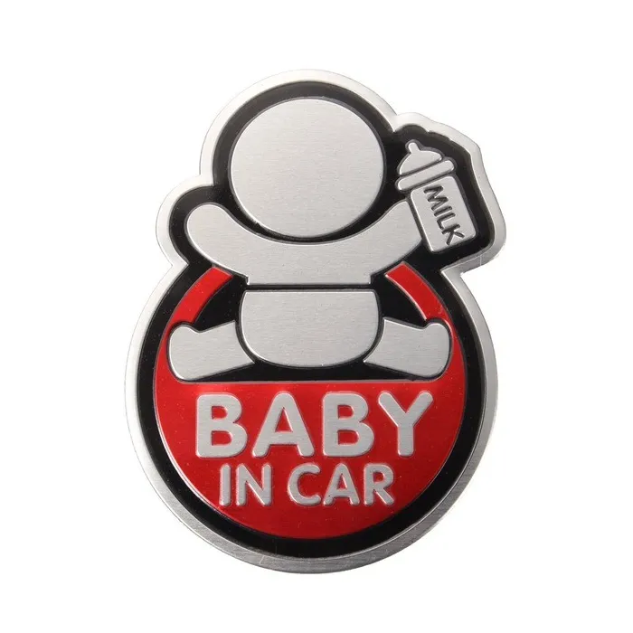 BABY IN CAR réflective auto sticker 3D étanche