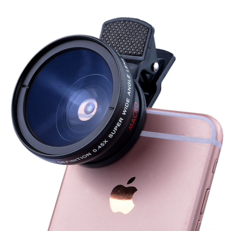 iPhone 6 Plus 5S 4S Samsung S6 S5 Note 4 HD super wide angle super macro camera lens kit