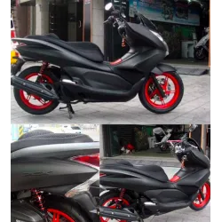 Motocicleta - scooter - adesivo preto de vinil fosco