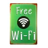 Vintage metal sign poster Gratis Wifi