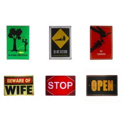 Plaques & Signscartel de señal de metal Vintage Wifi gratis