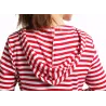 Striped hooded dress with pocketsDresses