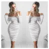 Robe de crayon rayée