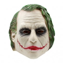 Joker halloween completo testa lattice maschera