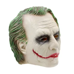 MáscaraJoker halloween cabeza completa máscara de látex