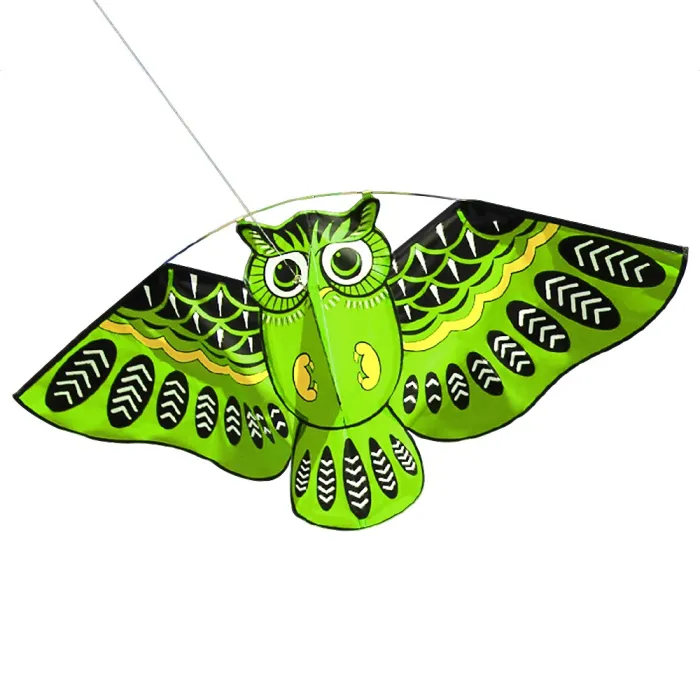 Cometacolorido búho fácil kite de mosca 110 * 50cm