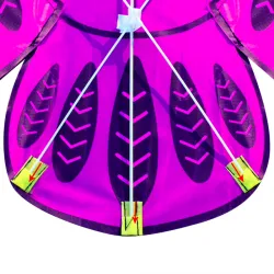 Cometacolorido búho fácil kite de mosca 110 * 50cm