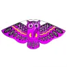 Cometacolorido búho fácil kite de mosca 110 * 50cm