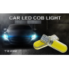 T10 W5W LED COB light silicone car signal lamp 12V 194 501 bulb 10 pcs