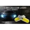 T10 W5W LED COB ljus silikon bil signal lampa 12V 194 501 lampa 10 st