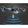 DronesDM107 WIFI FPV Dual 2MP Cámara Optical Flow Altitude Hold Foldable RC Drone Quadcopter