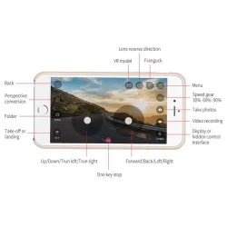 DronesDM107 WIFI FPV Dual 2MP Cámara Optical Flow Altitude Hold Foldable RC Drone Quadcopter