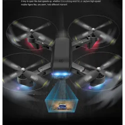 DM DM107 WIFI FPV Dual 2MP Camera Optical Flow Altitude Hold Foldable RC Drone Quadcopter
