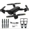 DronesDM107 WIFI FPV Dual 2MP Cámara Optical Flow Altitude Hold Foldable RC Drone Quadcopter