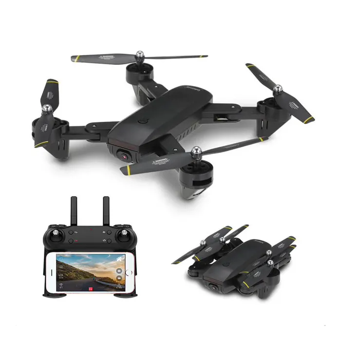 DronesDM107 WIFI FPV Dual 2MP Cámara Optical Flow Altitude Hold Foldable RC Drone Quadcopter
