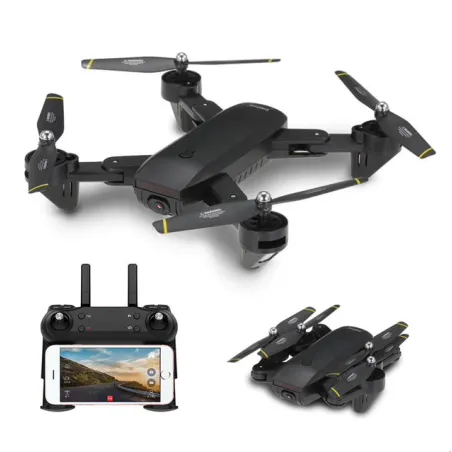 DM 107 WIFI FPV Dual 2MP Camera Optical Flow Altitude Hold Foldable RC Drone Quadcopter