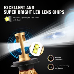 Oslamp LED Headlight Bulbs H4 - H7 - H11-9005 - 9006 70W 7000LM 6500K