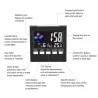 LCD digital alarm clock with backlightClocks
