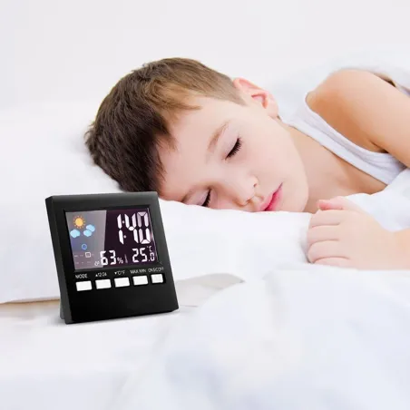 LCD cyfrowy budzik z podświetleniemZegary