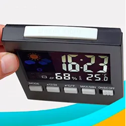LCD digital alarm clock with backlightClocks
