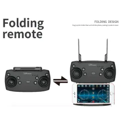 DronesJDRC JD-20S JD20S WiFi FPV Foldable Drone 2MP HD Cámara RC Quadcopter RTF