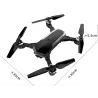 DronesJDRC JD-20S JD20S WiFi FPV Foldable Drone 2MP HD Cámara RC Quadcopter RTF