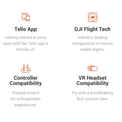 DronesDJI Tello Drone BNF 5MP HD Cámara 720P WiFi FPV