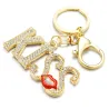 Kiss letters - crystal keychain