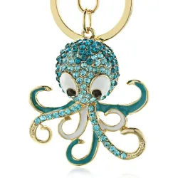 Kristallen octopus sleutelhangerSleutelhangers