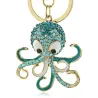 Crystal octopus keychain - keyring