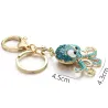 Crystal octopus keychain - keyring