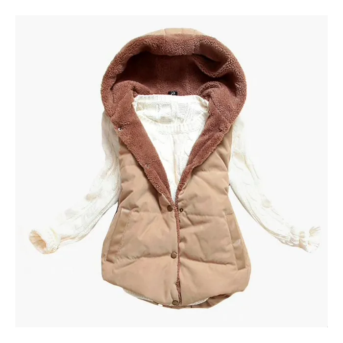 ChaquetasChaqueta tibia de diseño delgado con capucha algodón enano