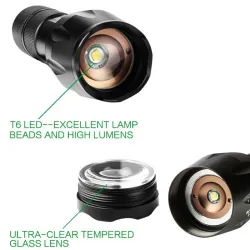 LinternasLinterna LED portátil zoomable antorcha