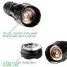 Portable LED flashlight zoomable torch Näytä tarkat tiedot