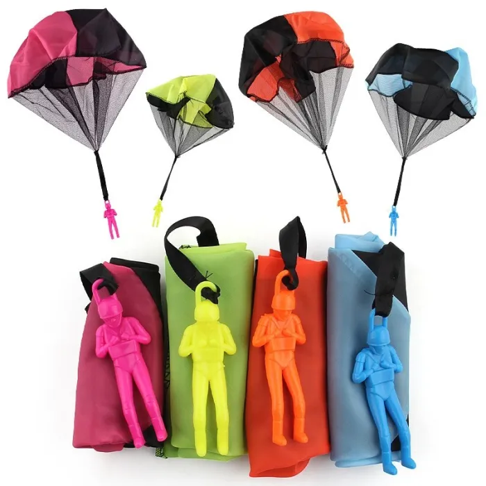 Parachute avec figure militaire - jouet à la main 5 pièces
