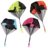 Parachute with soldier figure - hand throwing toy 5 pieces